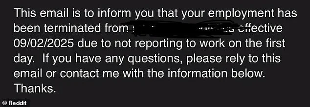 Fired Before Starting: The Controversy Over a Date Mix-Up Sparks Online Debate