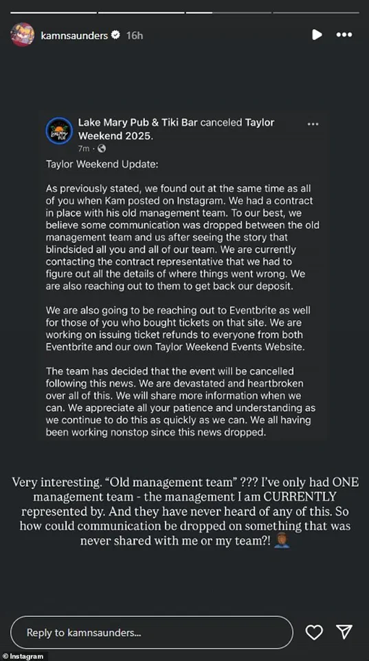 Taylor Weekend Fails as Fyre Festival 2.0: Promises Broken, Accountability Lacking