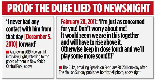 Prince Andrew's Secret Email to Epstein Reveals 'We Are in This Together' Days After Mail on Sunday Photo – Bombshell Reignites Royal Controversies