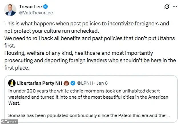 Utah Political Tension: Rep. Trevor Lee's Deportation Comments Clash with Liban Mohamed's Unity Message