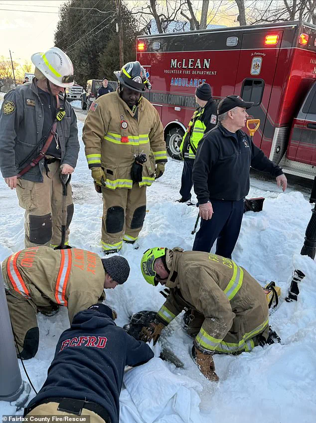 Harrowing Rescue Underway as Eight-Year-Old Boy Trapped in Frozen Culvert in McLean, Virginia