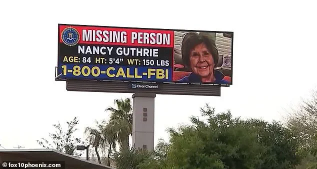 84-Year-Old Nancy Guthrie Missing: Pima County and FBI Launch Multi-State Search Amid Health Urgency