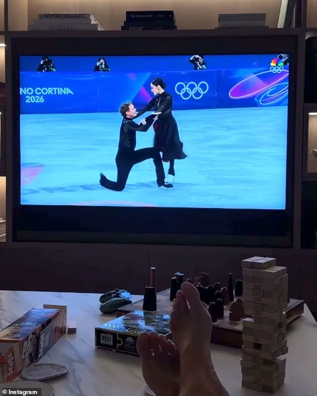 Arabella Kushner Cheers on Team USA Skaters at Winter Olympics