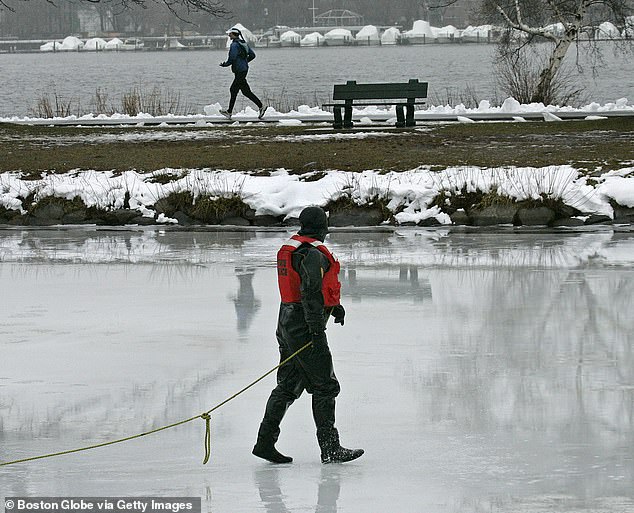 Boston Officials Warn as Frozen Charles River Lures Residents Into Perilous Ice