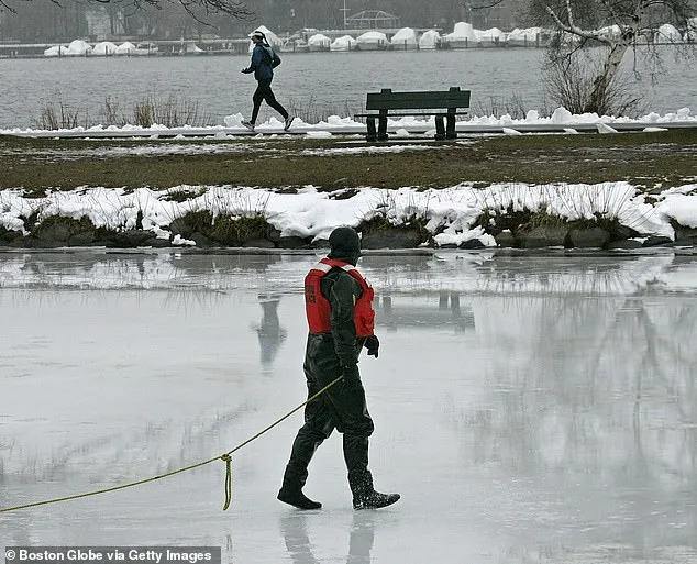 Boston Officials Warn as Frozen Charles River Lures Residents Into Perilous Ice