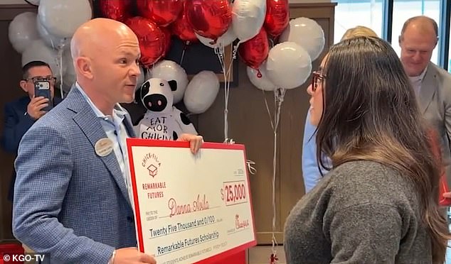 Chick-fil-A CEO Awards UC Berkeley Student and Employee Danna Avila $25,000 Scholarship in Surprise Celebration