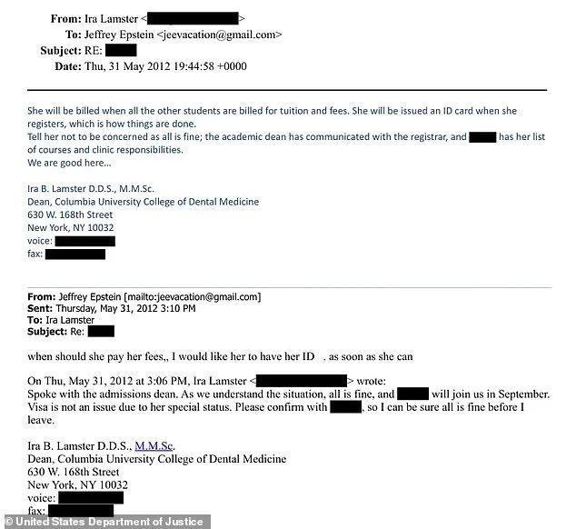 Columbia University Dental School Under Scrutiny for Karyna Shuliak's Controversial Admission Linked to Epstein