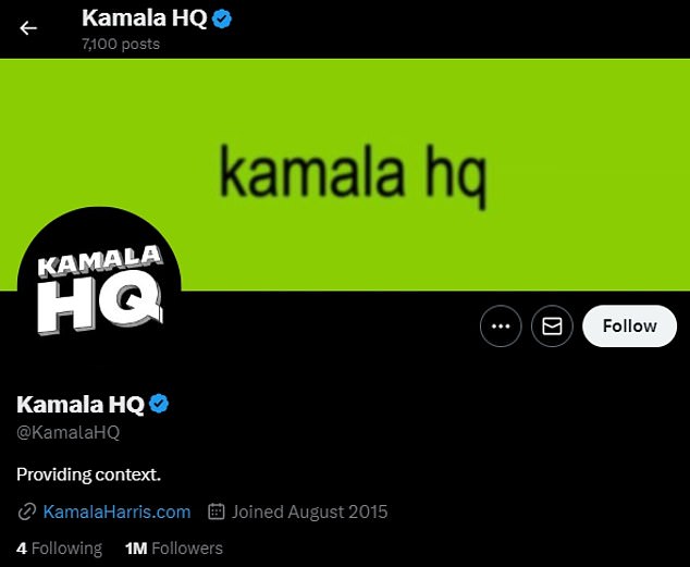 Kamala Harris's Controversial Social Media Rebranding Fails with Cringe Campaign and Handle Changes