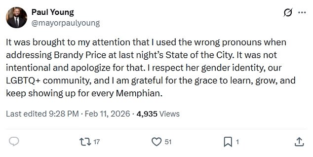 Memphis Mayor's Pronoun Error Sparks Debate on Leadership and Accountability