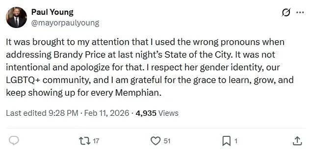 Memphis Mayor's Pronoun Error Sparks Debate on Leadership and Accountability