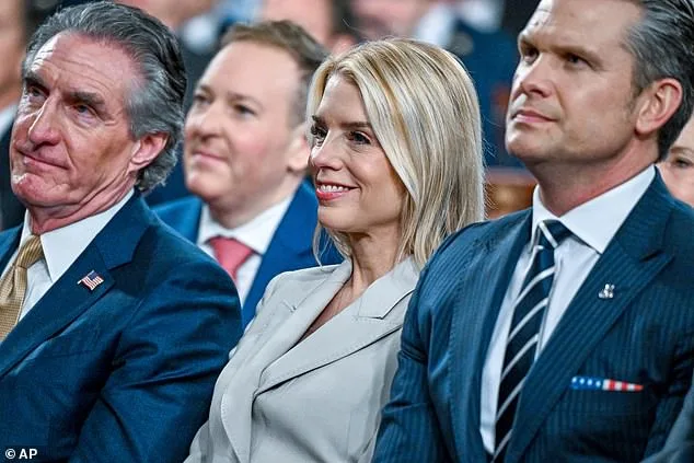Pam Bondi's Grin as Trump Praises Dow Jones in State of the Union Address