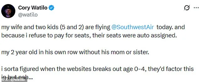 Southwest Airlines' Child Seating Policy Ignites National Debate on Parental Responsibility and Corporate Accountability