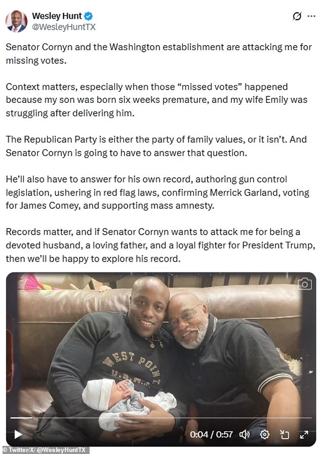 Wesley Hunt Faces Controversy Over Voting Record and Medical Claims