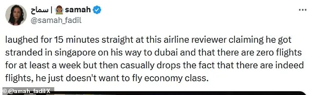 Aviation Influencer's 'Stranded in Asia' Claim Debunked as Economy Class Refusal, Sparking Viral Controversy