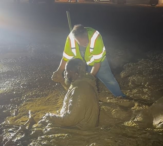Miraculous Community Rescue After Man Trapped for Hours in Muddy Quicksand-Like Terrain