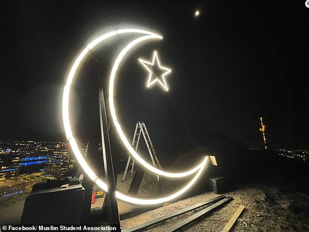 Vandals Destroy Prominent Ramadan Crescent Moon Symbol in Tempe, Arizona, Sparking Community Outrage