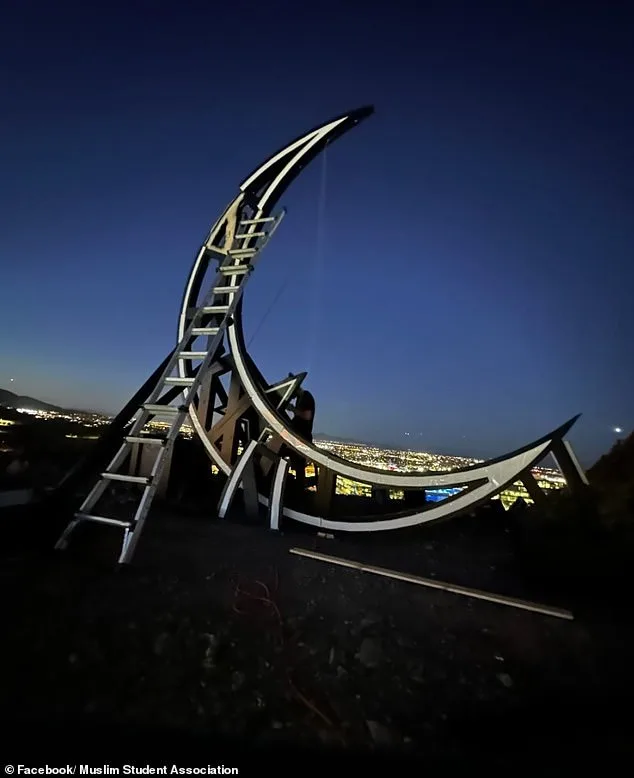 Vandals Destroy Prominent Ramadan Crescent Moon Symbol in Tempe, Arizona, Sparking Community Outrage