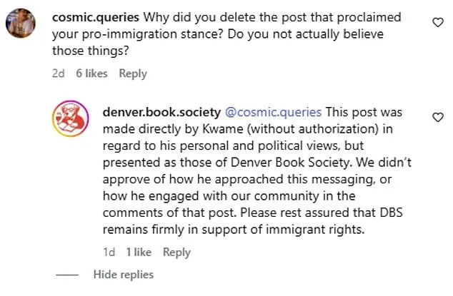 Denver Bookstore Leadership Crisis: Co-Founder Removed Over ICE Support