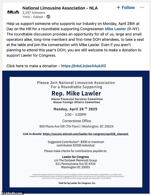 New York Congressman 'Limousine Lawler' Faces Controversy Over $150K in Luxury Campaign Expenses
