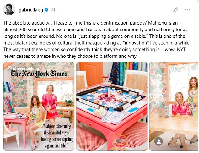 Gabriella Karefa-Johnson Slams New York Times Over Mahjong Images in Interior Design Article, Calls Out Cultural Appropriation