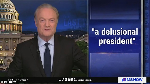 Lawrence O'Donnell Slams Barron Trump, Calls Him 'More Spoiled' Than British Royals