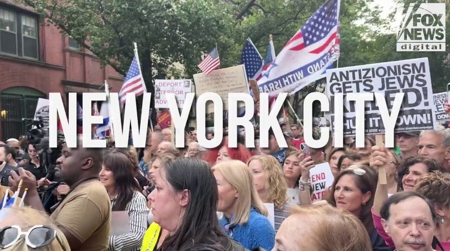 Protesters Rally Against Mayor Mamdani Over Antisemitism Concerns