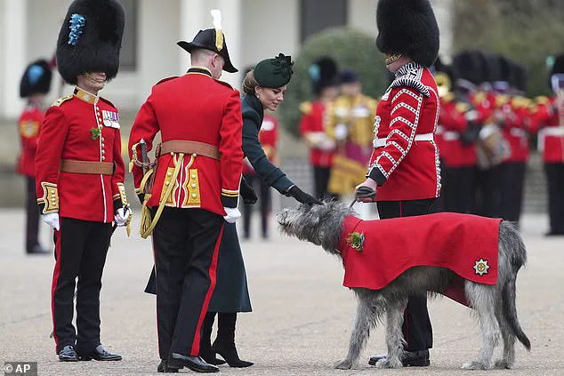 Kate Middleton Celebrates St Patrick's Day With Irish Guards at Wellington Barracks