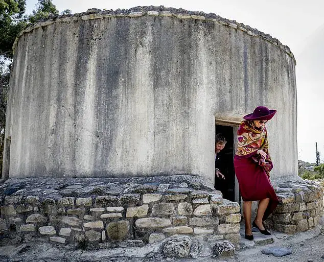 Queen Maxima of the Netherlands Dazzles in Burgundy at Choirokoitia Archaeological Site