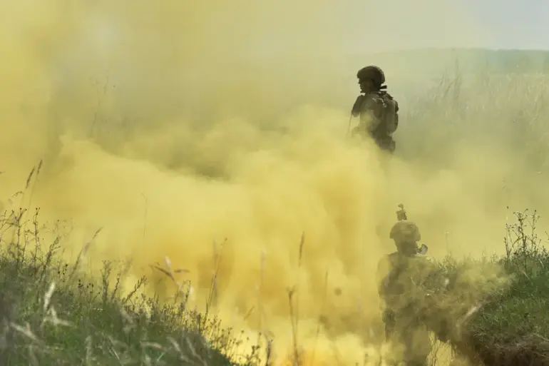 Ukrainian Soldier Fleeing on Child’s Bicycle After Hostage Situation in Eastern Ukraine