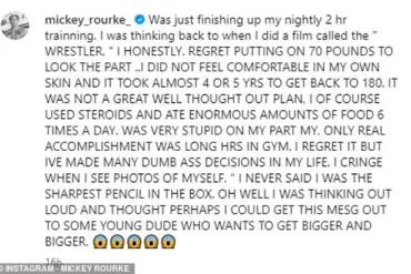 Mickey Rourke Faces Backlash for 'Creepy' Behavior on Celebrity Brother