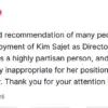 President Trump Terminates Kim Sajet as National Portrait Gallery Director, Citing Support for DEI Initiatives