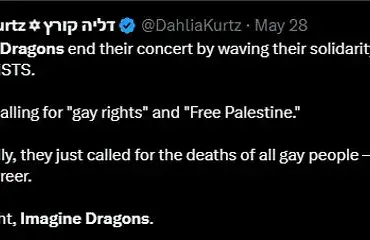 Breaking: Imagine Dragons' Dan Reynolds Sparks Global Controversy with Palestinian Flag Gesture at Milan Festival