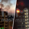 Drone Causes Fire in Moscow Region Home; Videos Show Rapid Spread
