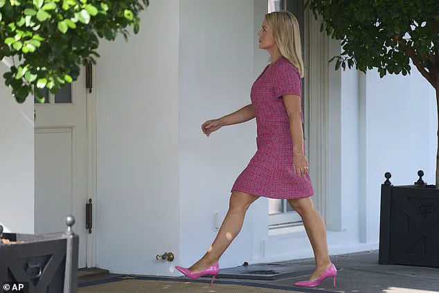 White House Press Secretary Karoline Leavitt's Bold Hot Pink Tweed Outfit Divides Public Opinion Online
